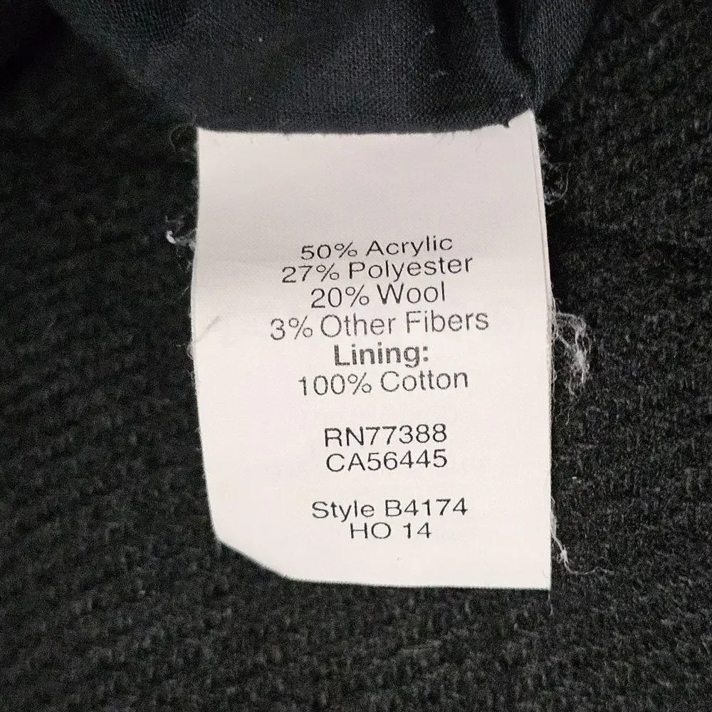Preloved Madewell Women's Black/Gray Coat Size Small